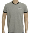 Hugo Boss Grey and Black T-Shirt (Tox)