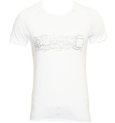 Hugo Boss White T-Shirt with Printed Logo