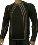 Boss Light & Dark Grey Wool Mix Sweater