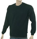 Mens Boss Black with Light Grey Piping Lightweight Cotton Sweater - Black Label