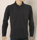 Boss Mens Navy 2 Button Long Sleeve Cotton Polo Shirt - Orange Label