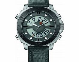 Mens H-6701 Black Nylon Strap Watch