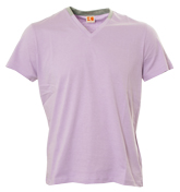 Purple V-Neck T-Shirt (Tee Basic 2)