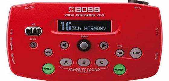 BOSS Roland VE-5 Vocal Performer Red