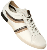 White and Brown Trainer Shoes (Oliviero)