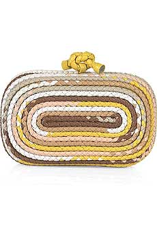 Bottega Veneta Leather Box Clutch