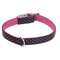 Spotty Dotty Faux Leather Dog Collar
