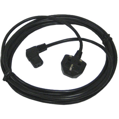 Bowens UK Moulded Angled Mains Lead - 6m