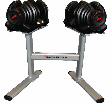 4-41Kg SelectTech Dumbbells  Bodypower Stand