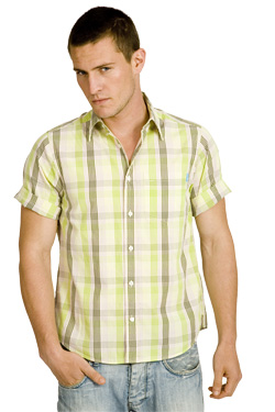 Lime Check Chomper Shirt