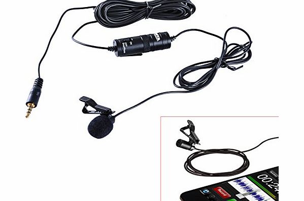 Boya  BY M1 Lavalier Microphone for Smartphones Canon Nikon DSLR Cameras Camcorders Audio Recorder PC