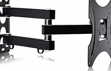 BPS Universal Full Motion Wall TV Bracket Mount Tilt Swivel for 10``-40`` LED LCD Plasma Samsung LG Panasonic Sony Flat Screen TV celing mount Super Strong Capacity 77lbs Max Vesa 200x200mm