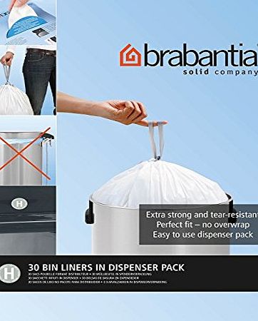 Brabantia Bin Liner H, 40-50 Litre - 30 Bags