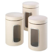 Brabantia coloured window canister 3 set