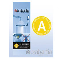 Brabantia Size A Waste-Bin Liners 3L (x20 Bags)