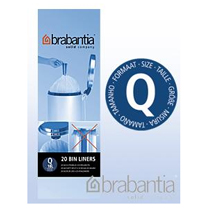 Brabantia Size Q Waste-Bin Liners 18L (x20 Bags)