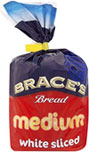 Braces Medium Sliced White Bread (400g)