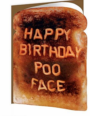 Poo Face Birthday Card