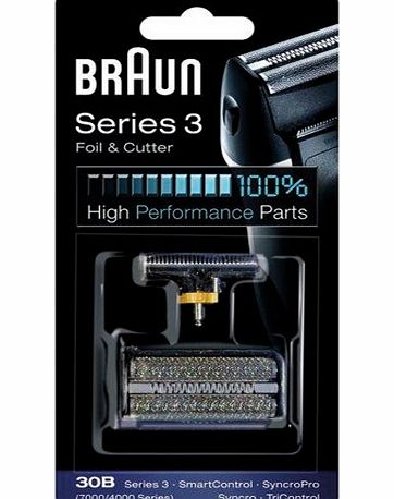 Braun 30B Replacement Foil and Cutter Cassette Multi Black BLS Combi Pack