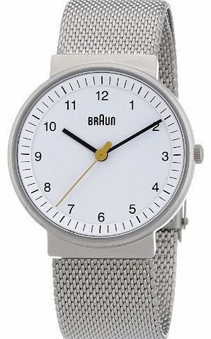 Braun Ladies Quartz 3 Hand Movement Stainless Steel Watch BN0031WHSLMHL With Mesh Bracelet