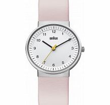 Braun Ladies White Pink Watch