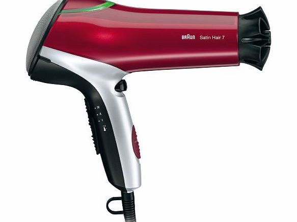 Braun Satin Hair 7 HD750 - hairdryer - red/black
