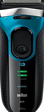 Braun Series 3 3080 Mens Electric Foil Shaver, Wet and Dry, Rechargeable and Cordless Razor