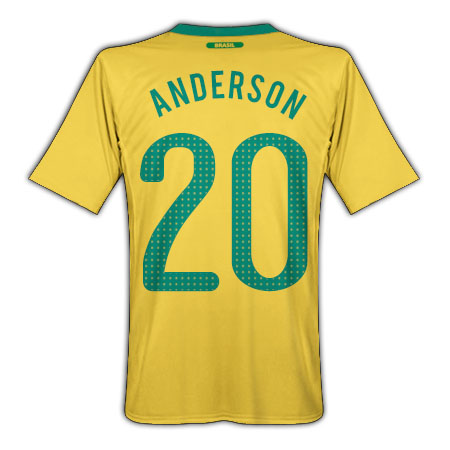Brazil Nike 2010-11 Brazil World Cup Home (Anderson 20)