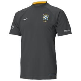 Brazil Nike Brazil Short Sleeve Training Top 06/07 (Black