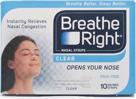Breathe Right, 2102[^]0138667 Nasal Strips Clear Large - 80 Strips