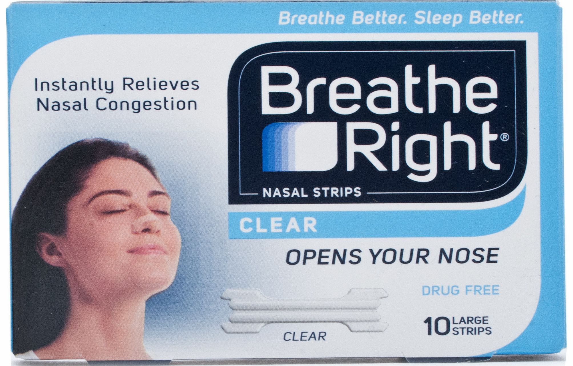 Nasal Strips Clear Large Strips