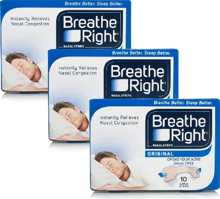 Breathe Right, 2102[^]0138663 Nasal Strips Large - 30 Strips