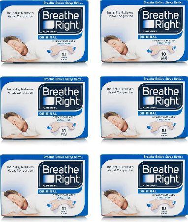 Breathe Right, 2102[^]0138664 Nasal Strips Large - 60 Strips