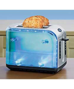 Blue Ice 2 Slice Illuminating Toaster