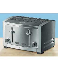 Breville Caf; Series 4 Slice Stainless Steel Toaster