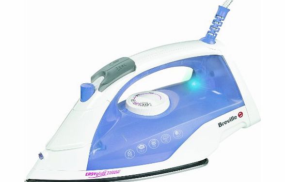 Breville Easy Glide Steam Iron, White and Lilac
