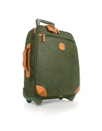 Life - Olive Micro-Suede and Leather Medium Wheeled Upright