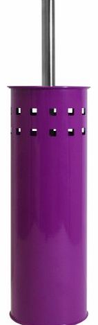 Toilet Brush and Holder Stainless Steel, Purple
