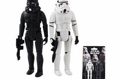 BringUGood Star Wars White amp; Black Stormtrooper Authentic PVC Action Figure Set of 2pc
