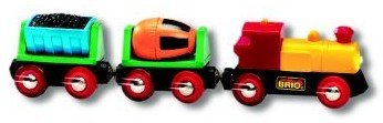 BRIO 33535 Wooden Railway System: Battery Operated Action Train