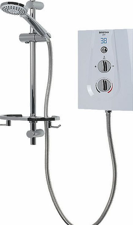 Bristan Glee Manual Electric Shower White 8.5kW