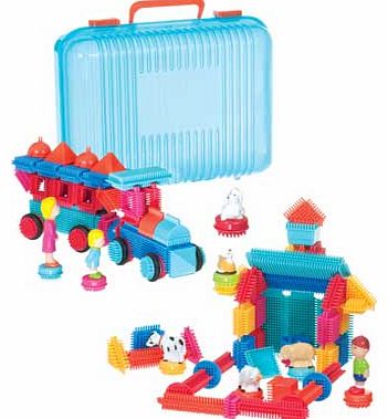 Bristle Blocks Deluxe Builder Case with 113 Pieces