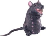 Bristol Novelty Giant Black Standing Halloween Rat 29cm