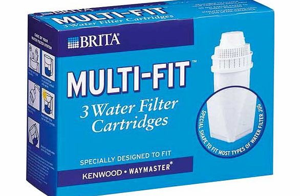 BRITA Multi-fit Water Filter Cartridges - 3 Pack