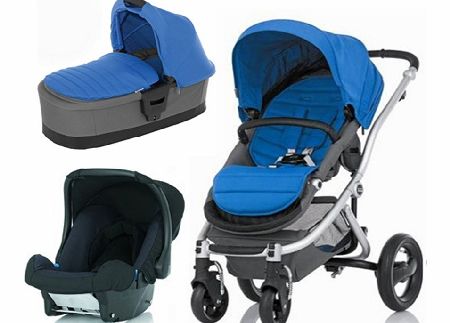Britax Affinity 3 in 1 Travel System Silver/Blue