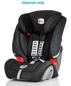 britax Evolva 1-2-3 Car Seat: Black Fusion - Group 1 to 3