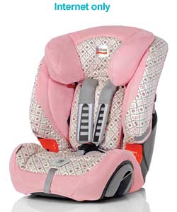 britax Evolva 1-2-3 Plus Car Seat: Candy Hearts - Group 1-3