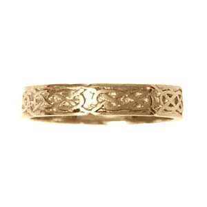 9ct Yellow Gold 4mm Celtic Wedding Ring