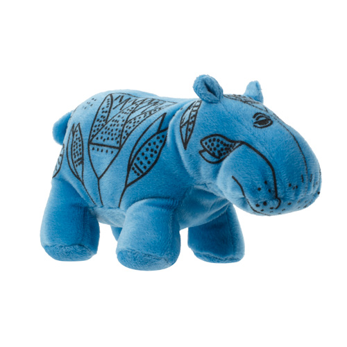British Museum Blue hippo soft toy
