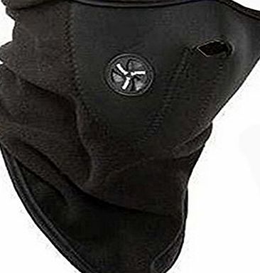 Broadfashion Ski Snowboard Motorcycle Bicycle Winter Sport Face Mask Neck Warmer Warm (Black)